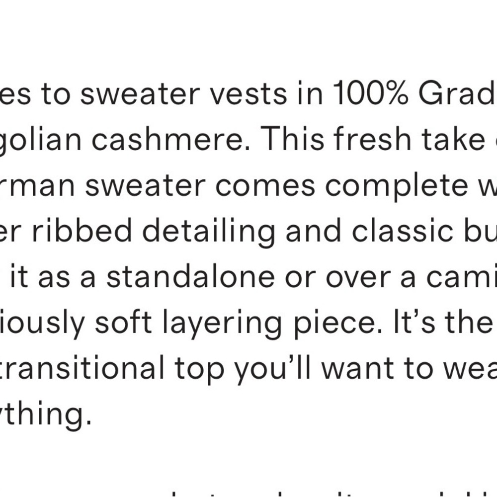 Quince Beige Mongolian Cashmere Sweater Vest - Picture 7 of 8